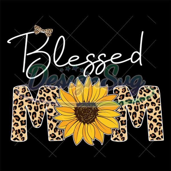 blessed-leopard-print-mom-sunflower-svg