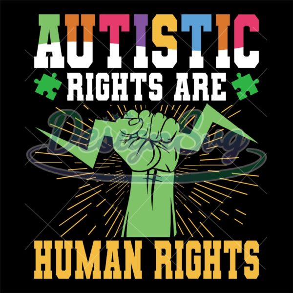 autistic-rights-are-human-rights-autism-sayings-svg