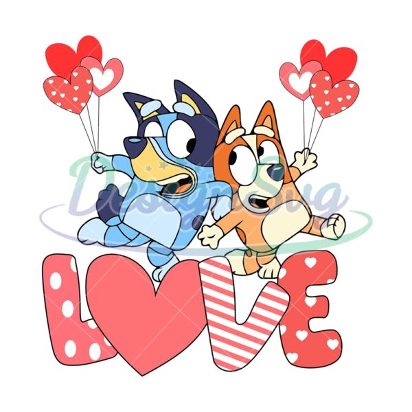 love-bluey-and-bingo-happy-valentine-balloon-svg