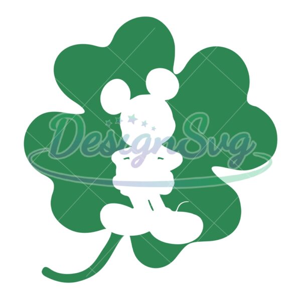green-leaf-clover-mickey-patrick-day-silhouette-svg