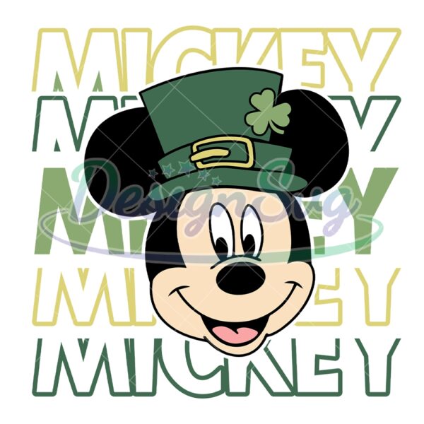 mickey-head-st-patrick-day-clover-hat-svg