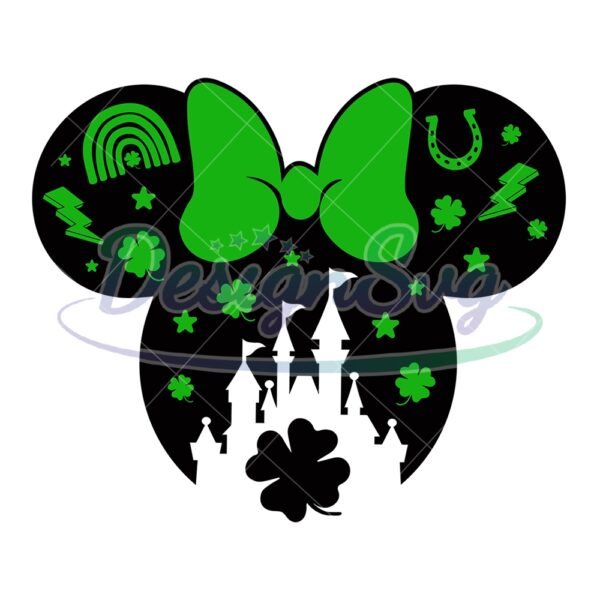 minnie-clover-kingdom-green-leaf-patrick-day-svg