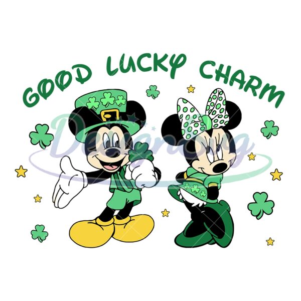 good-luck-charm-leprechaun-mickey-minnie-svg