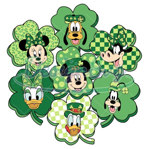 mickey-and-friends-shamrock-green-leaf-patrick-day-svg