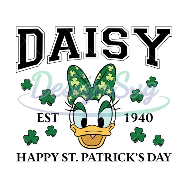 irish-green-daisy-duck-happy-st-patrick-day-svg