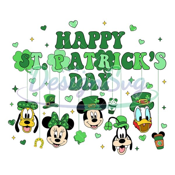 happy-st-patrick-day-mickey-and-friends-green-coffee-svg