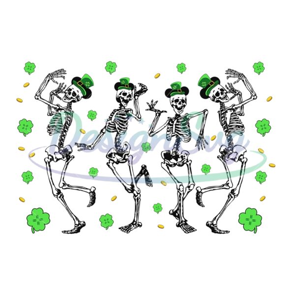 dancing-skeleton-irish-green-patrick-day-svg