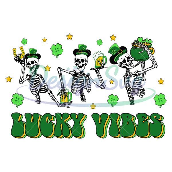 lucky-vibes-green-leprechaun-hat-skeleton-svg