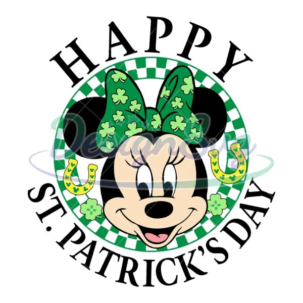 happy-st-patrick-day-irish-green-minnie-checkered-svg