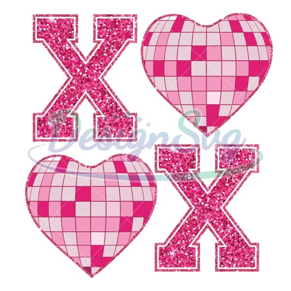 glitter-xoxo-disney-heart-valentine-day-png