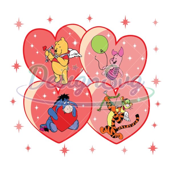cupid-winnie-the-pooh-characters-valentine-day-heart-svg