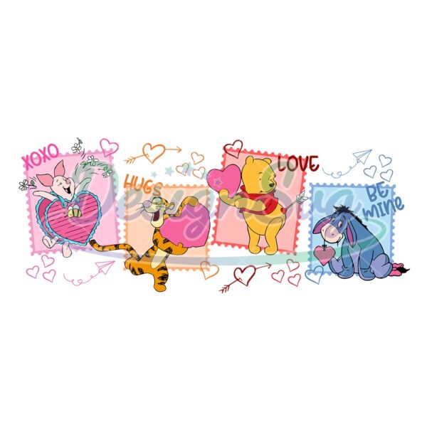 xoxo-valentine-day-love-cards-winnie-the-pooh-friends-svg