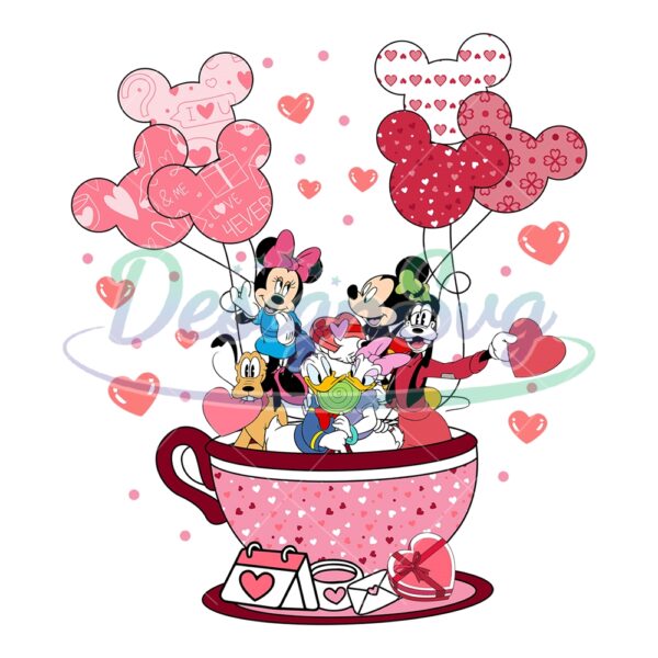 mickey-friends-coffee-cup-balloon-valentine-day-svg
