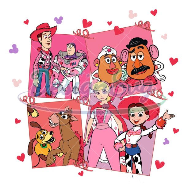 vintage-toy-story-characters-happy-valentines-png