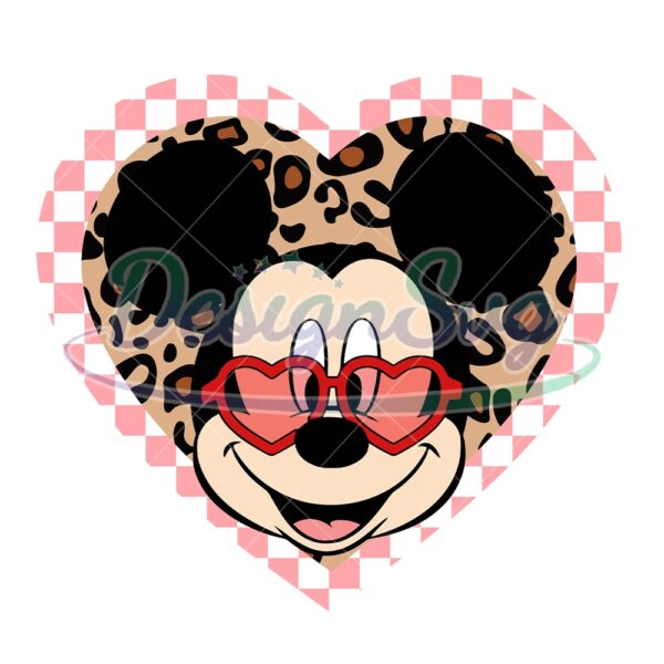 cool-mickey-mouse-valentines-leopard-plaid-heart-svg