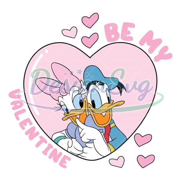 be-my-valentine-donald-daisy-duck-couple-svg