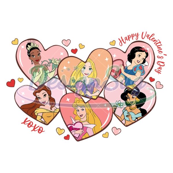 happy-valentines-day-xoxo-love-disney-princess-png