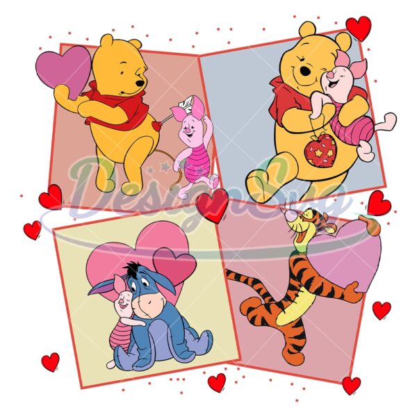 winnie-the-pooh-and-friends-celebrate-love-svg