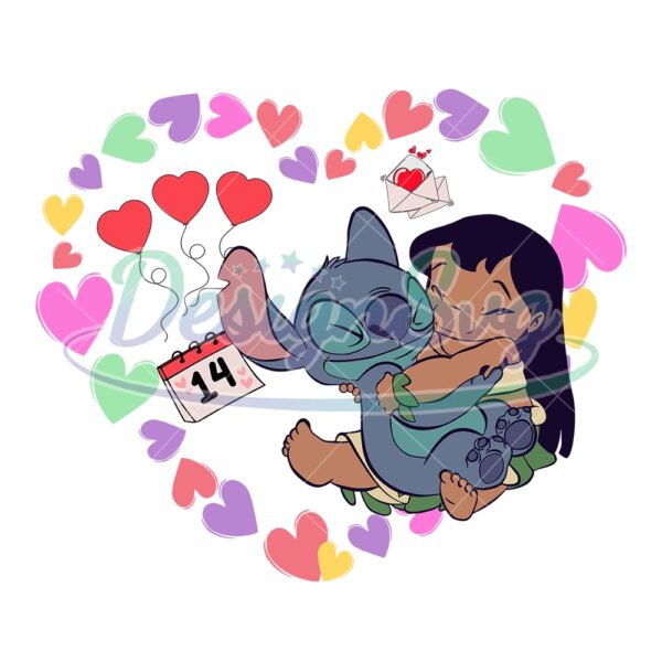 lilo-and-stitch-valentines-day-heart-doodle-png