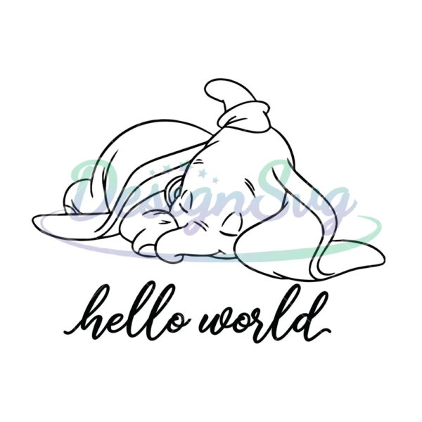 sleeping-dumbo-hello-world-svg