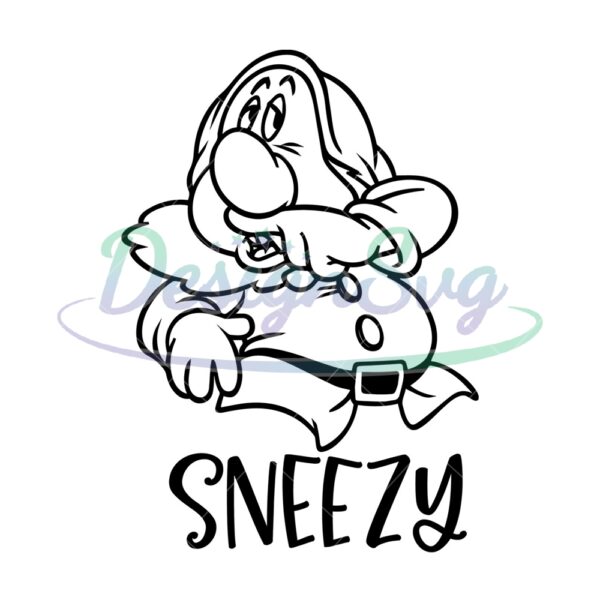 sneezy-dwarfs-the-snow-white-7-dwarfs-svg