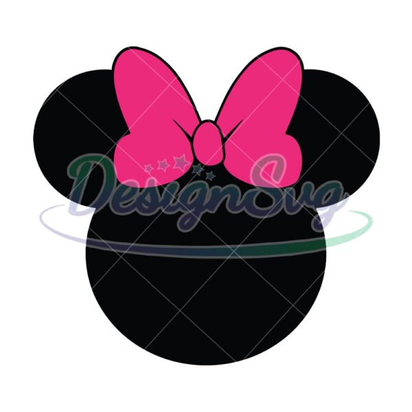 pink-bow-minnie-mouse-head-svg