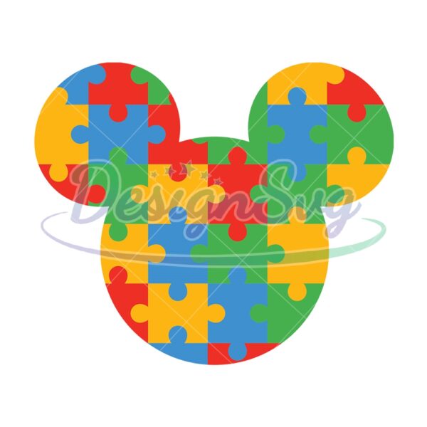 cartoon-leopard-puzzle-mickey-mouse-head-svg