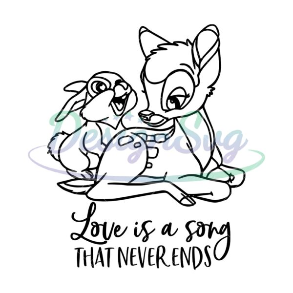 bambi-thumper-love-is-a-song-that-never-ends-svg
