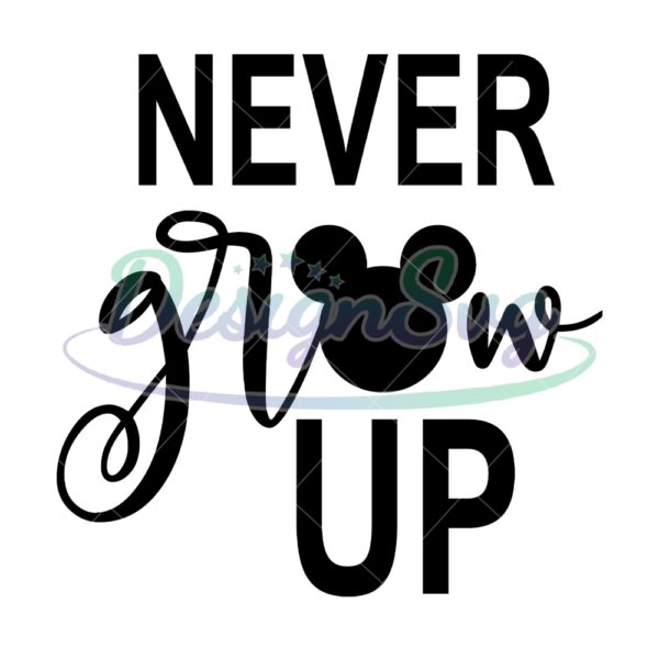 never-grow-up-mickey-mouse-head-svg