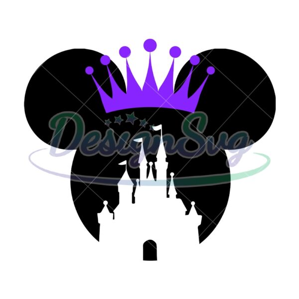 purple-crown-princess-minnie-mouse-magic-kingdom-svg