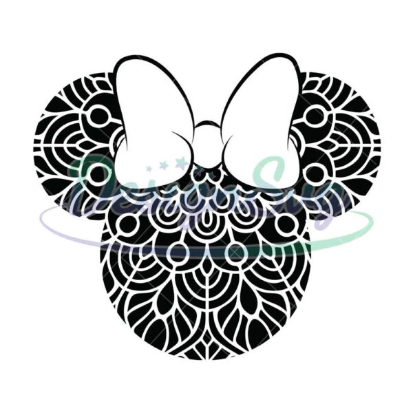 minnie-mouse-head-mandala-pattern-svg