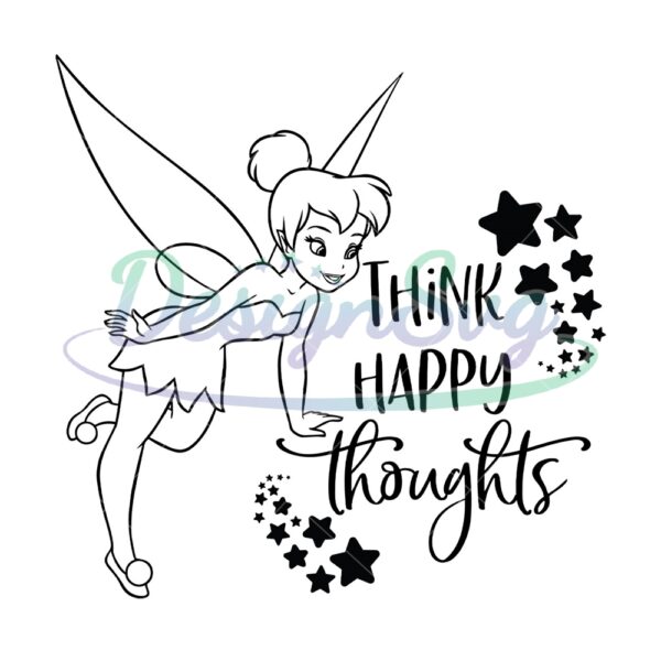 think-happy-thoughts-tinker-bell-svg