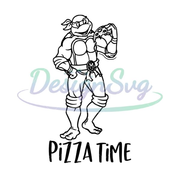 pizza-time-michelangelo-ninja-turtle-svg