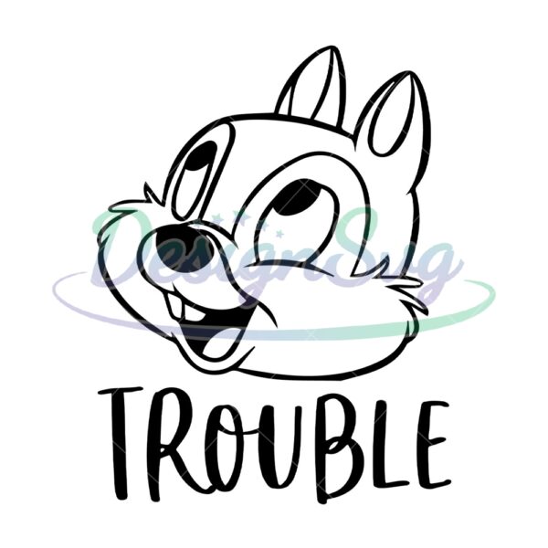 trouble-chip-and-dale-svg