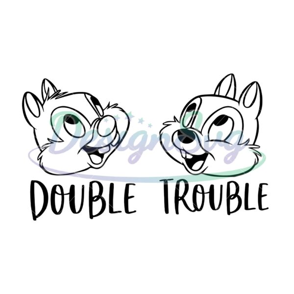 double-trouble-chip-and-dale-svg