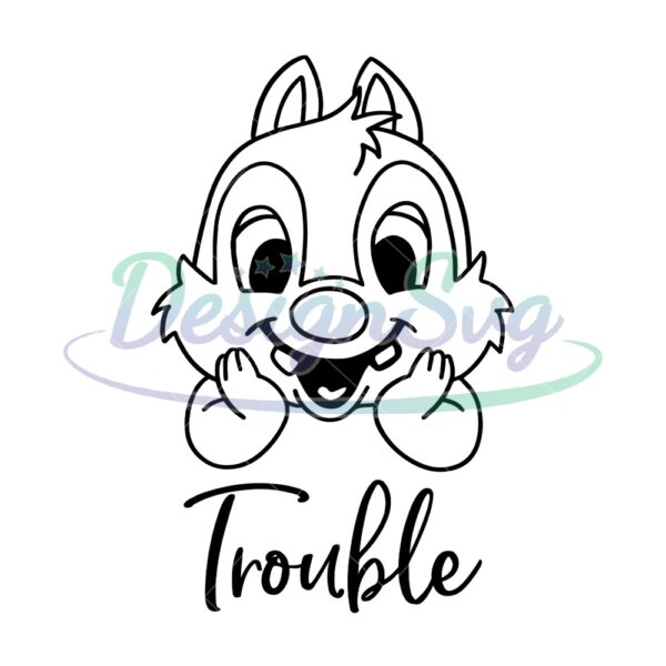 disney-chip-and-dale-trouble-chip-svg