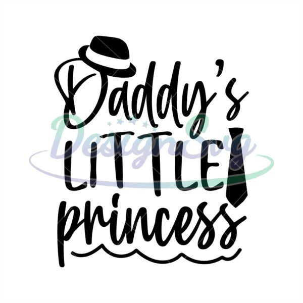 Daddys Little Princess Svg Gift For Dad Design