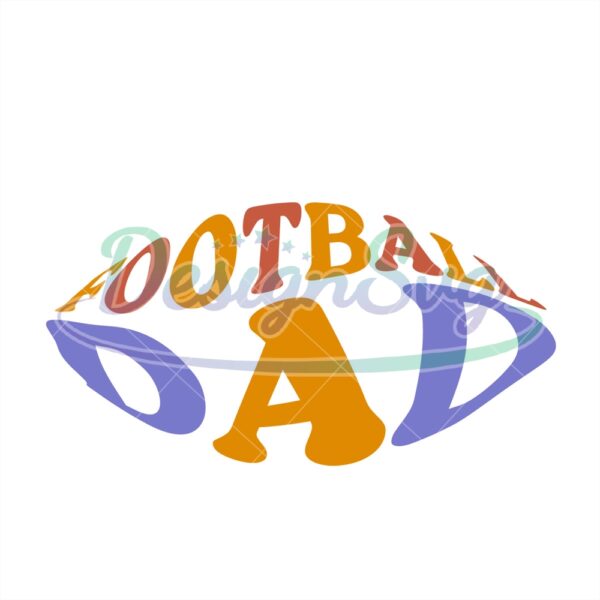 Football Dad Svg Design Ball For Daddy