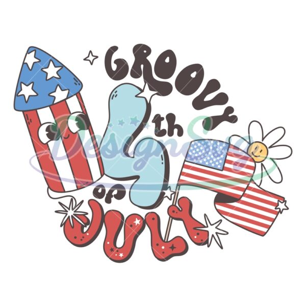 Groove Of 4th Of July Patriotic Day SVG