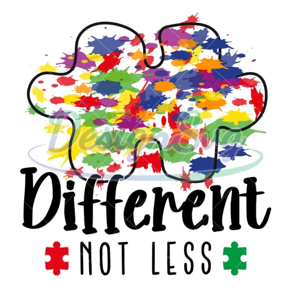 different-not-less-autism-puzzle-watercolor-svg