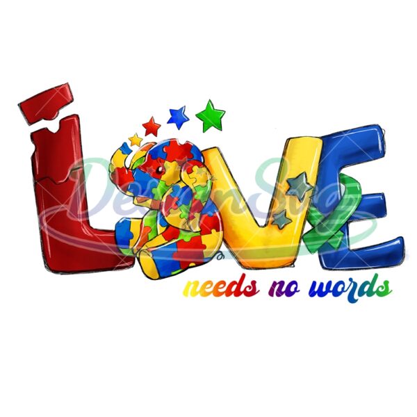 love-need-no-words-autism-puzzle-png