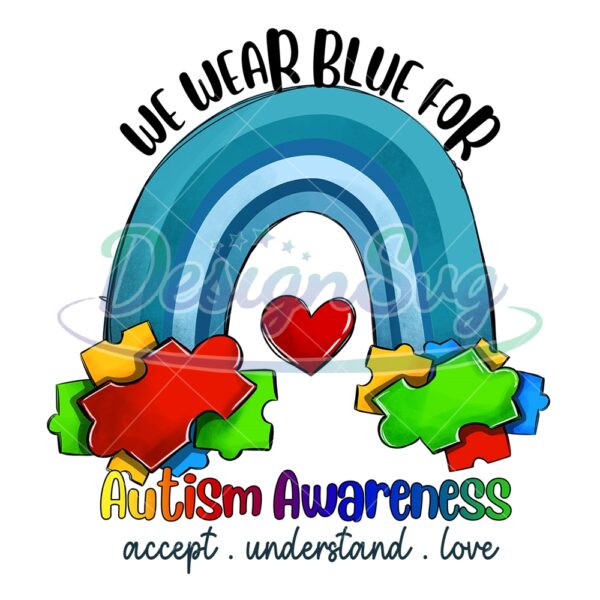 we-wear-blue-for-autism-awareness-rainbow-png