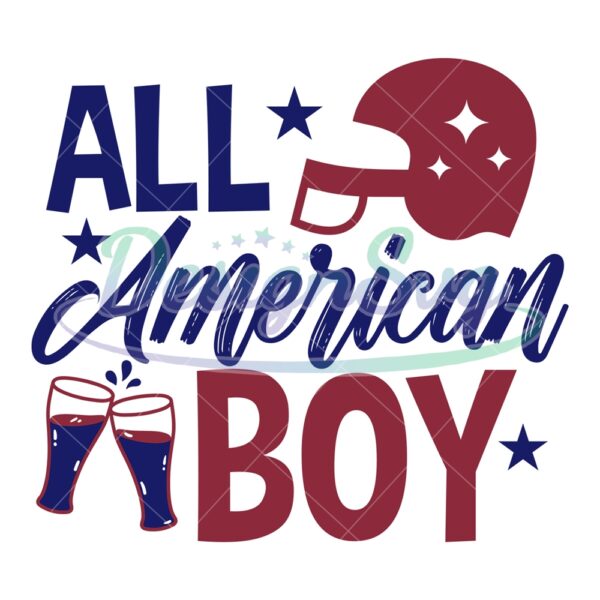 All American Boy Beer Cheering SVG