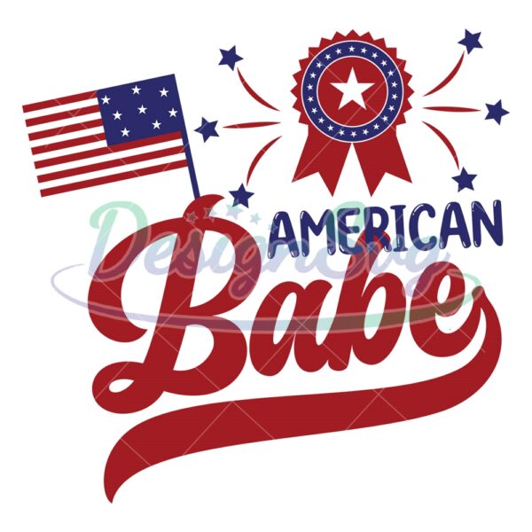 american-babe-usa-patriotic-flag-badge-svg