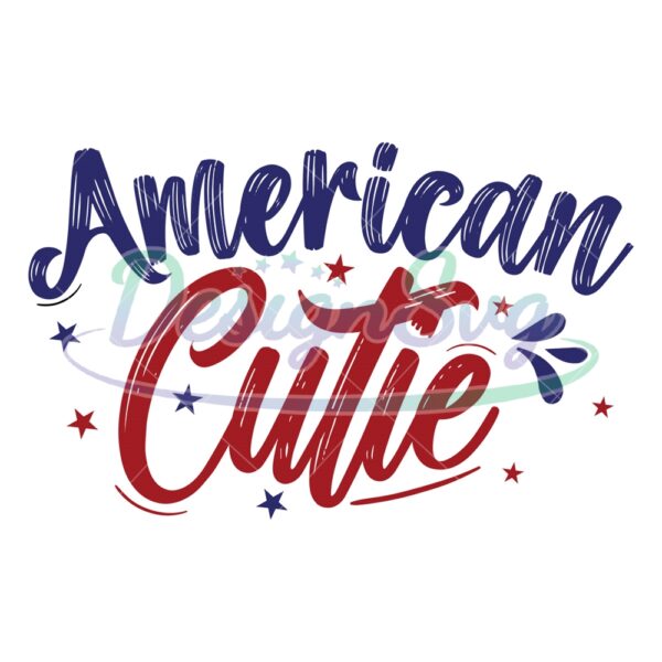 American Cutie 4th Of July Memorial Day SVG