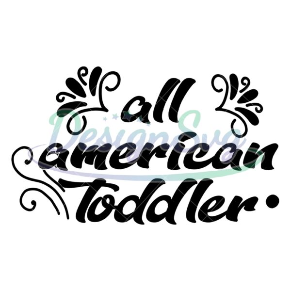 All American Toddler Love SVG