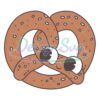 Cartoon Pretzel 4th Of July Patriotic SVG