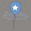 Patriotic Blue Star Balloon 4th Of July SVG