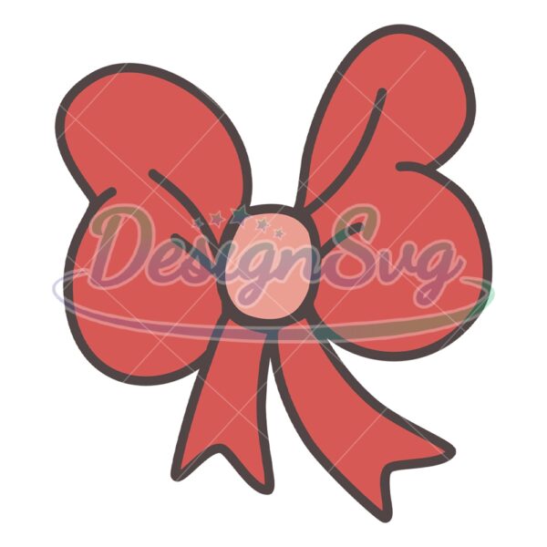 Patriotic Red Bow Tie 4th Of July SVG