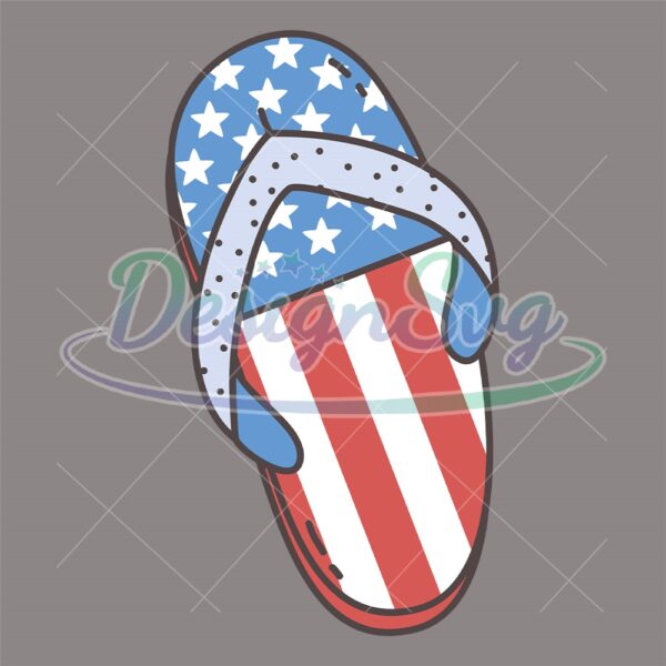 patriotic-flag-flip-flops-4th-of-july-holiday-svg